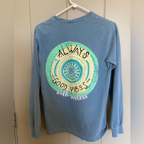 Comfort Colors Long Sleeve Kappa Delta Tee - Picture 2 of 4